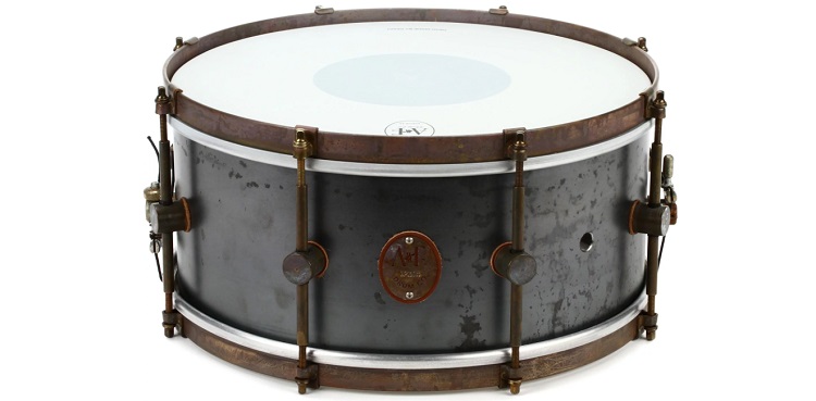 A&F Drum Company Raw Steel Snare Drum