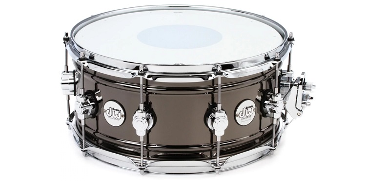 DW Design Series Black Nickel Over Brass Snare Drum