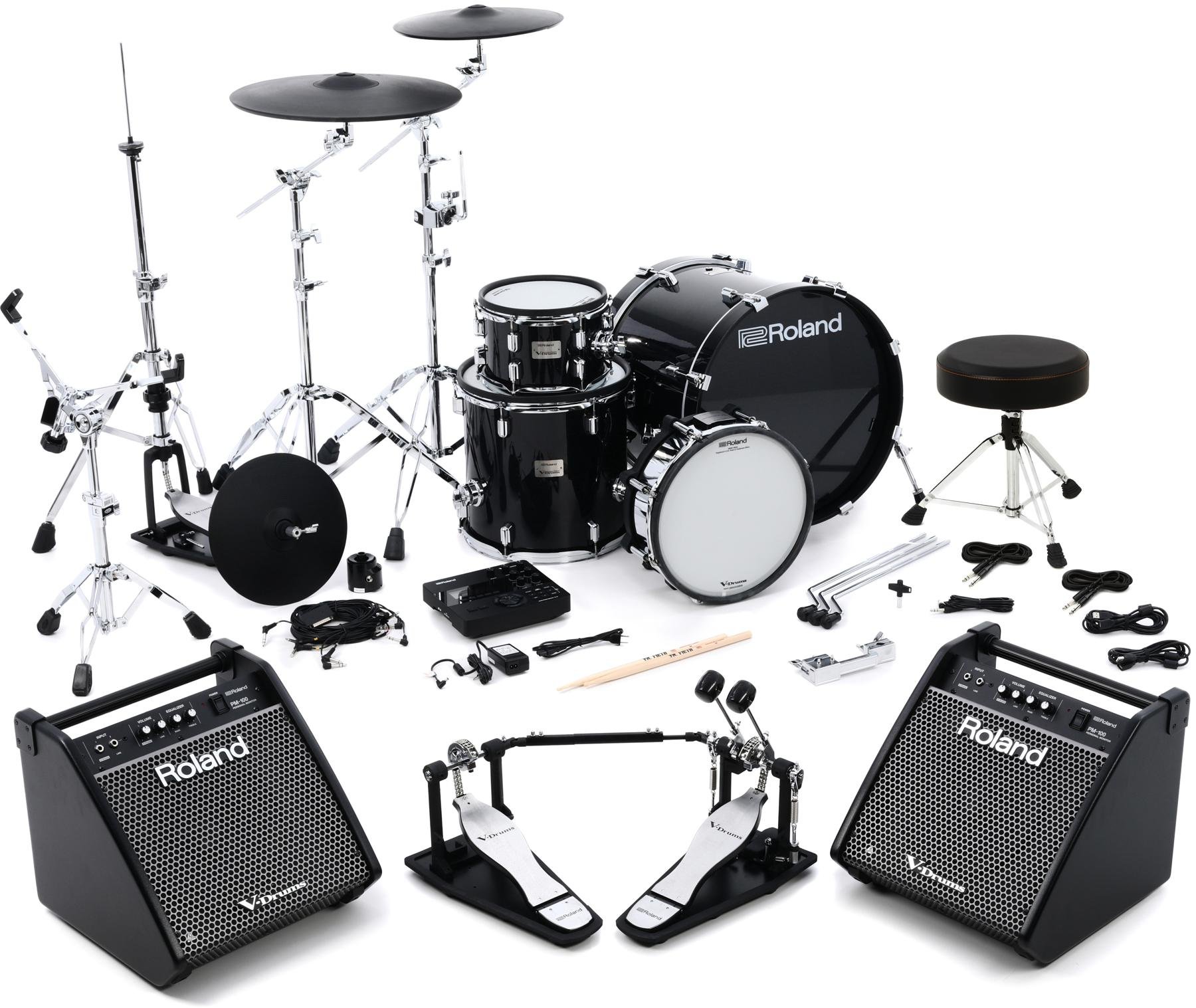 Roland V-Drums Acoustic Design VAD503 Electronic Drum Set Bundle 3 | Sweetwater
